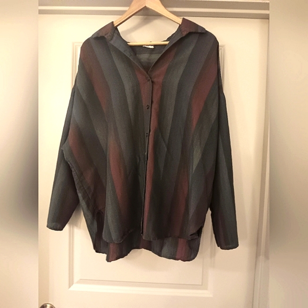 80s Vintage Carmelton button-down shirt Unisex Large